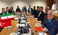 با هیأت بلندپایه وزارت جهاد کشاورزی با ریاست وزیر محترم جهاد کشاورزی در سومین همایش فعالان اقتصادی ایران و ترکیه در بخش کشاورزی